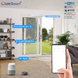Olide Smart Phone APP Control Home Sliding Door with Image Recognition Sensor, Vision AI Sensor Open Door