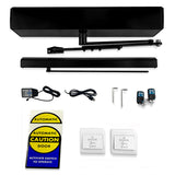 Olidesmart Automatic Elevator Swing Door Opener Black Color, Handicap Door Closer with 2pcs Push Button RCM Compliance