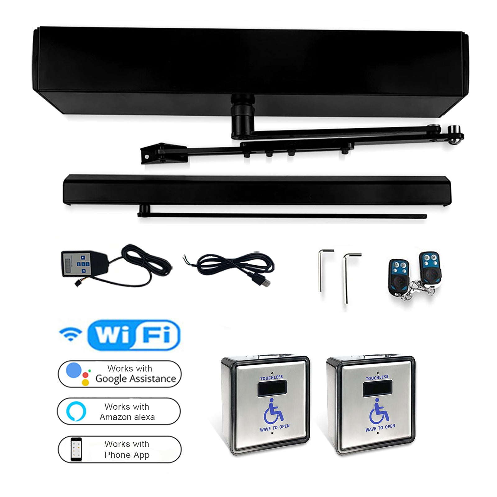 Low Energy ADA Handicap Door Opener with Wireless Touchless