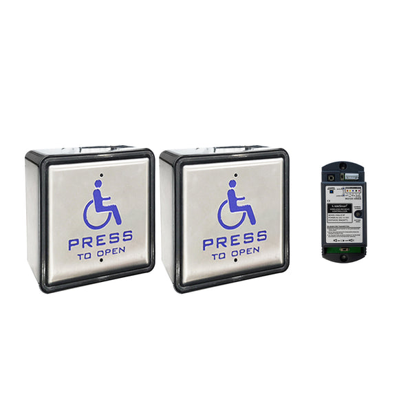 Olidesmart OS-510 WiFi Wireless&Wired Handicapped Push Switch For Automatic Door, Work with Phone APP and Alexa