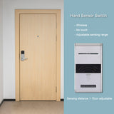 Wireless Hand Sensor Switch for Automatic Doors, Adjustable 1-15 cm Sensing Range, Touchless Hand Wave Door Sensor Switch