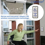 Double Electric Swing Door Operator with Slim Handicap Push Button, Olide Smart Wireless Remote Control Door Opener