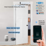 Phone APP Open Wireless Touchless Automatic Swing Door Opener with Wave to Open Switch, Hands Free Electric Door Operator