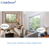 No-Drill Smart Sliding Window Opener, Remote/Alexa/App Control Automatic Sliding Door Opener, Anti-Theft Alarm