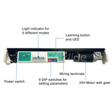 residential sliding door opener inside components