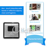 Phone APP Open Wireless Touchless Automatic Swing Door Opener with Wave to Open Switch, Hands Free Electric Door Operator