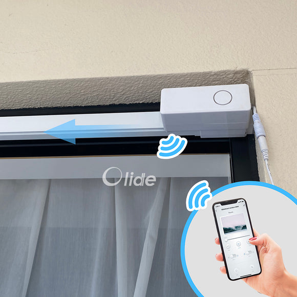 No-Drill Smart Sliding Window Opener, Remote/Alexa/App Control Automatic Sliding Door Opener, Anti-Theft Alarm