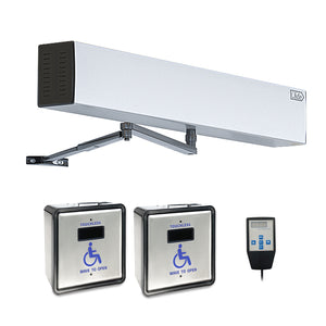 Low Energy ADA Handicap Door Opener, Pair with 2pcs Wireless/Wired Touchless Activation Swtiches