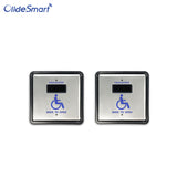 WiFi Smart Touchless Handicap Wave to Open Switch 4.5" Stainless Panel