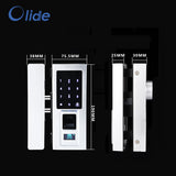 fingerprint lock for automatic sliding glass door