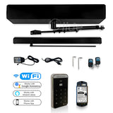 Phone App Control Home Door Operator with Wireless Access Keypad black