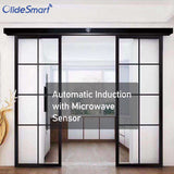 automatic sliding door with microwave sensor