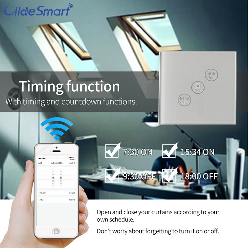 Olide SD400 Smart Window Opener – Phone App Controlled Electric Chain Actuator, Wi-Fi/3G/4G Remote, For Home Automation & Ventilation