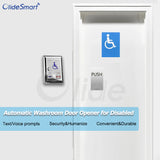 Olide Automatic Handicap Door Operator with Toilet Push Switches, Commercial Swing Door Opener for Disabled