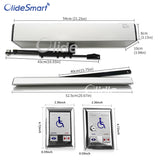Olide Automatic Handicap Door Operator with Toilet Push Switches, Commercial Swing Door Opener for Disabled