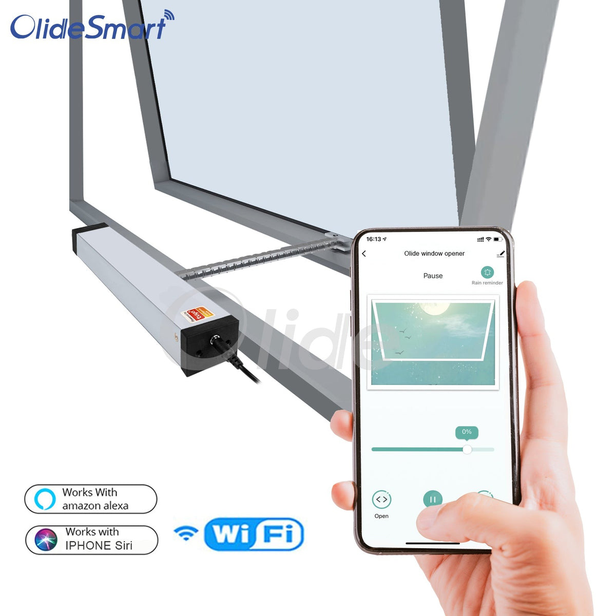 Tuya Wifi Automatic Window Opener Include Wall Switch and Remote ...