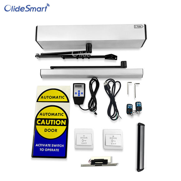 Olidesmart Swing Door Electric Closer with Safety Beam Sensor and Electric Strike