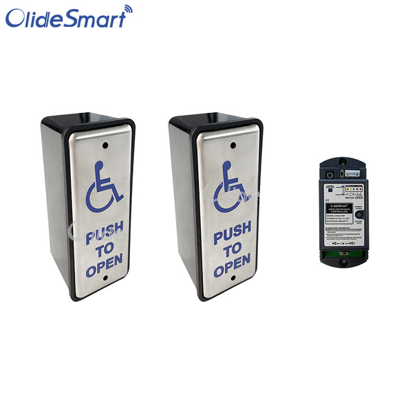 Olide Smart Wireless Slim Handicap Button Switch, Hardwired Push Butto ...